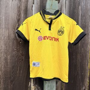 Puma BVB Borussia Dortmund Soccer Jersey XS/S Yellow Evonik Football Shirt